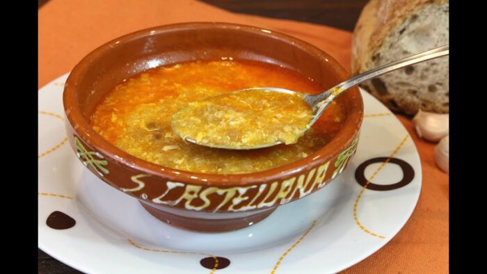 Sopa de ajo o sopa castellana con Thermomix
