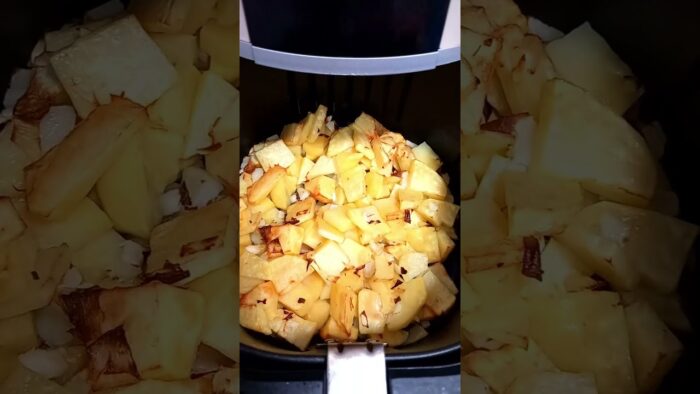 TORTILLA de patatas en FREIDORA DE AIRE – 🇪🇸  Tortilla ESPAÑOLA 🇪🇸 #tortilladepatatas #short