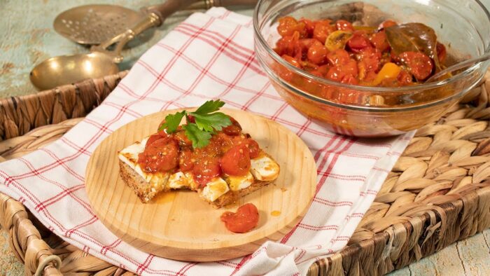 Tomates cherrys confitados en FREIDORA DE AIRE