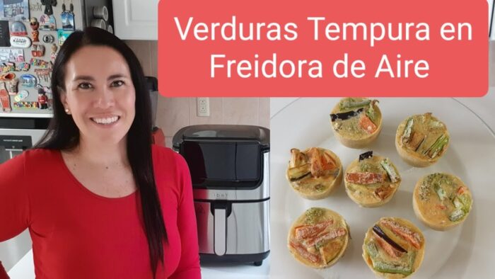 Verduras tempura en Freidora de Aire