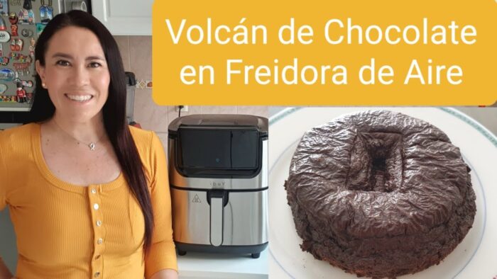 Volcán de chocolate en Freidora de Aire | Bajo en Calorías