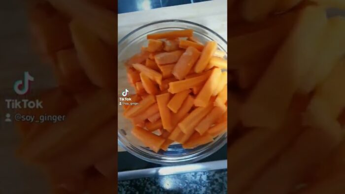 Zanahorias especiadas en Freidora de aire Cosori