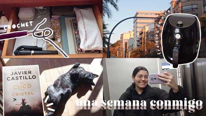 aprendiendo crochet (o intentándolo), freidora de aire, ordenando mi habitación | una semana conmigo
