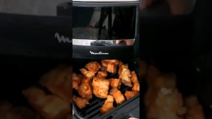 chicharon de cerdo en la freidora de aire #shortvideo #shorts #short #recetas