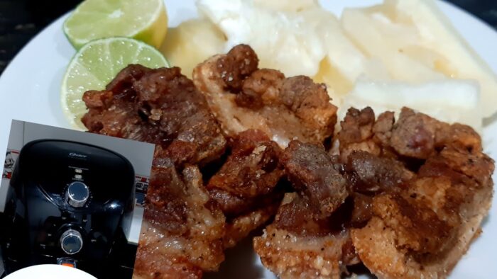 chicharrones crujiente sin aceite en freidora de aire OSTER #shorts #airfryer