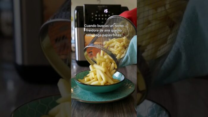 horno freidora de aire que haga sólo papas fritas sin aceite? Mouvair Crisp hace eso y mucho más! 🙌🏻