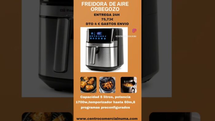 ¿ Quieres llevar una vida más saludable? Freidora de Aire Orbegozo Centro Comercial Numa