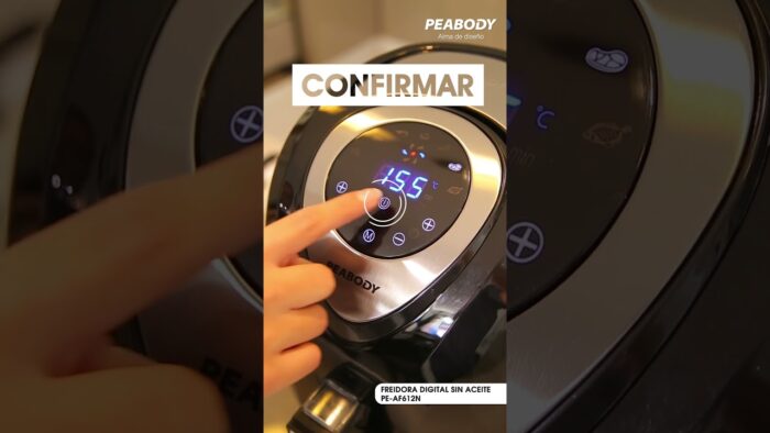 ¿Cómo se usa? Freidora de aire PE-AF612N de Peabody