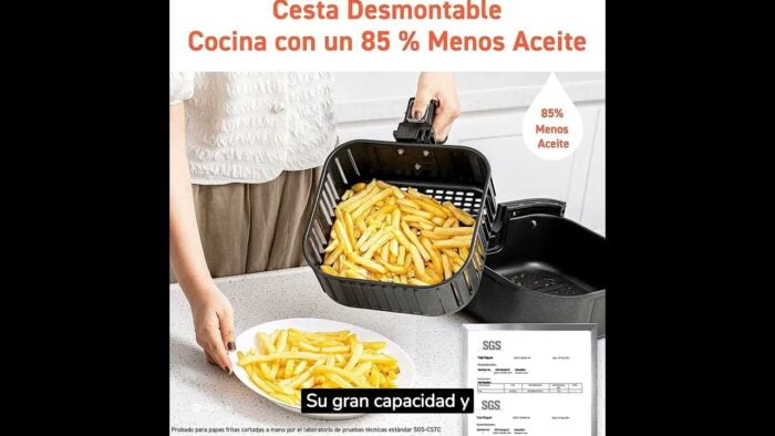 COSORI Freidora de Aire 5,5 L, Air Fryer con 100 Recetas – Reseña en español