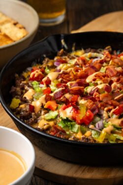 Cheeseburger Dip | Cookies and Cups