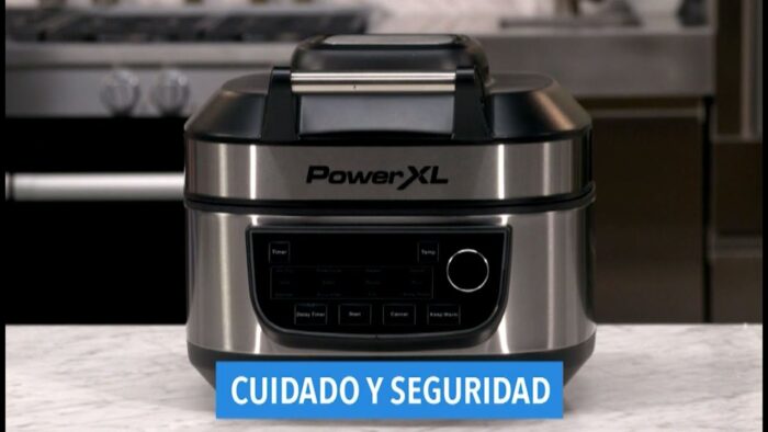 Freidora de aire y parrilla PowerXL™ 12 en 1, MFC-AF-6C-LA: CUIDADO Y SEGURIDAD