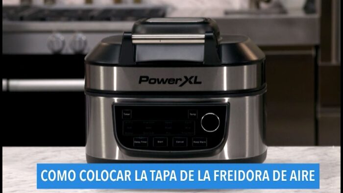 Freidora de aire y parrilla PowerXL™ 12 en 1, MFC-AF-6C-LA: TAPA PARA FREIR AL AIRE