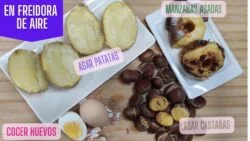 ✅ 4 Recetas rápidas en FREIDORA DE AIRE | COCER HUEVOS | ASAR CASTAÑAS y mas