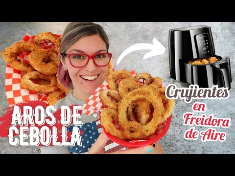 AROS DE CEBOLLA en FREIDORA DE AIRE *AROS DE CEBOLLA en Air Fryer* Alucinante lo CRUJIENTES que son!