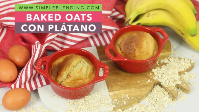 BAKED OATS CON PLÁTANO EN FREIDORA DE AIRE | Avena horneada con plátano