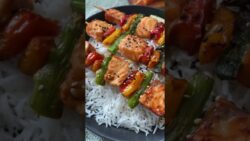 🐟🌿BROCHETAS DE SALMÓN Y VERDURAS en FREIDORA DE AIRE🌿🐟