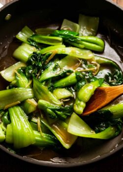 Bok Choy in Ginger Sauce
