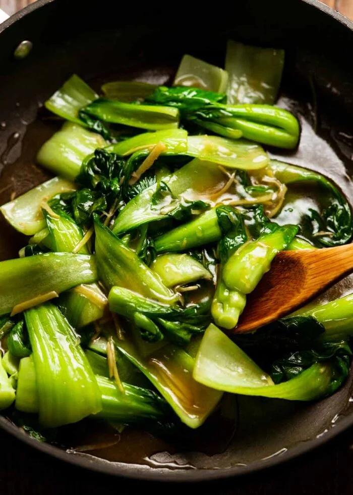 Bok Choy in Ginger Sauce