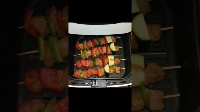 #Brochetas#Verdura#Pollo#Casero#Freidora de Aire Cosori#Short😋