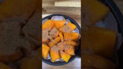 CALABAZA ASADA EN FREIDORA DE AIRE COSORI|Postre rápido y muy saludable👍 #youtubeshorts