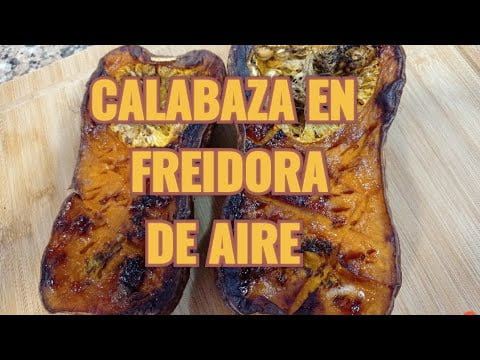 CALABAZA en FREIDORA de AIRE (sin Aceite) #airfryer #freidoradeaire