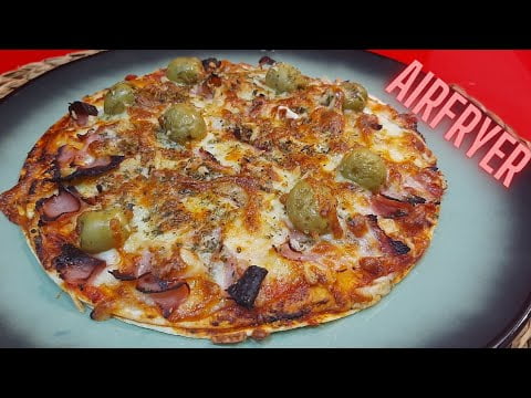 ✅ CENA RAPIDA EN FREIDORA DE AIRE. PIZZA 🍕 EN 10 MINUTOS