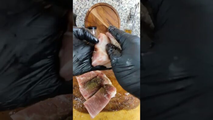 CHICHARON O PANCETA DE CERDO EN FREIDORA DE AIRE.