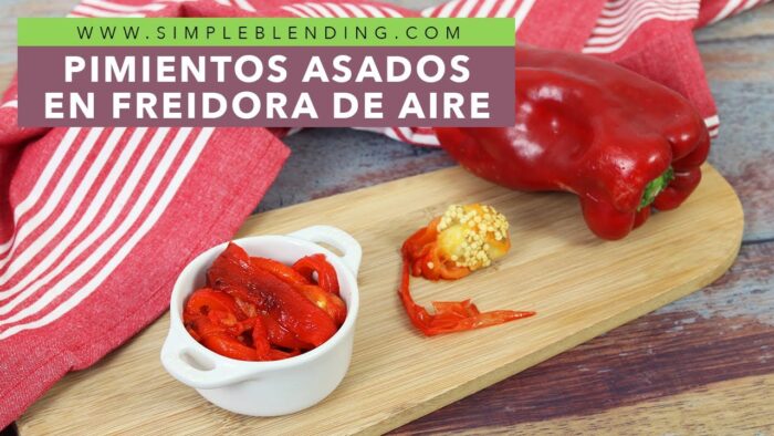 CÓMO ASAR PIMIENTOS ROJOS EN FREIDORA DE AIRE | Pimientos asados hechos en casa