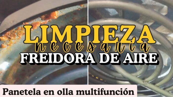 CÓMO LIMPIAR LA FREIDORA DE AIRE | ZONAS que no debes olvidar | PANETELA en OLLA MULTIFUNCIÓN