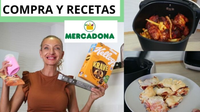 COMPRA MERCADONA para acabar el mes/ 3 recetas en la freidora de aire