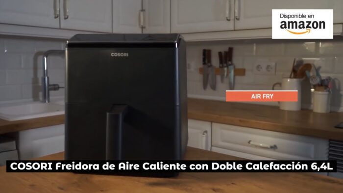 COSORI Freidora sin Aceite Inteligente 6.4 L, Freidora de Aire Caliente con Doble Calefacción