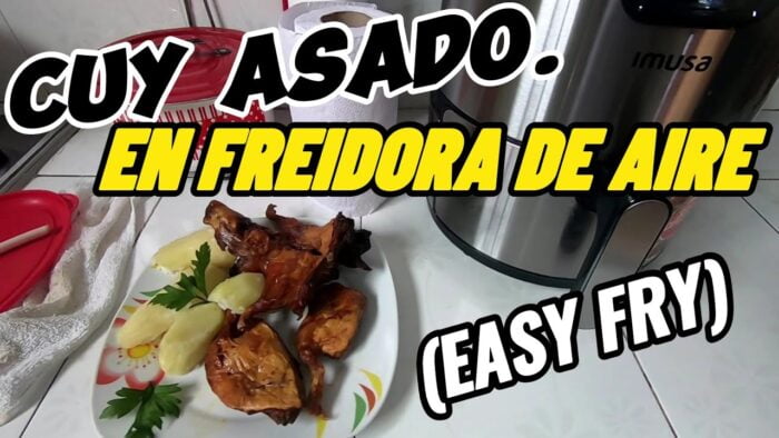 CUY ASADO EN FREIDORA DE AIRE (Easy fry) Delicioso plato tipico NARIÑENSE. 😋 😋👍