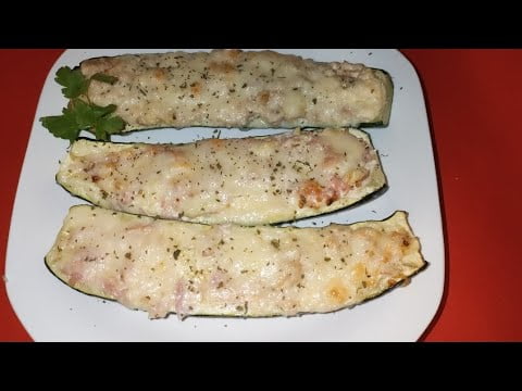 Calabacín Relleno Freidora de Aire Cosori dos gustos 😋»FácilyRicosRicos»