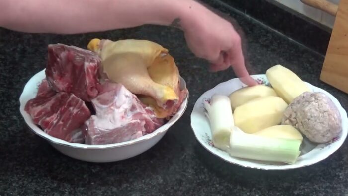 Caldo de huesos para sopa y patatas fritas en freidora de aire 🌸