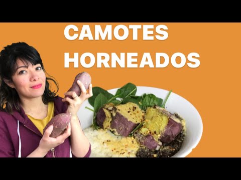 Camotes al horno o en freidora de aire | receta saludable