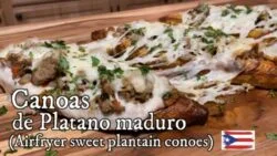 Canoa de Platano maduro en freidora de aire (Airfryer Sweet Plantain canoes)
