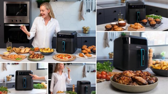 Cecotec Freidora sin Aceite 6L de Aire Caliente Cecofry Bombastik 6000. 1700W Tecnología PerfectCook
