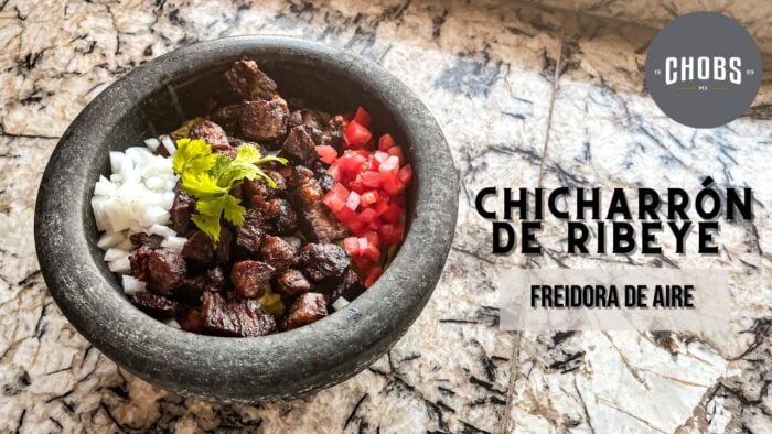 Chicharron de RibEye en la Freidora de Aire [Chobs]