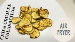 Chips de calabacín o zucchini receta en la freidora de aire – Crujientes #freidoradeaire