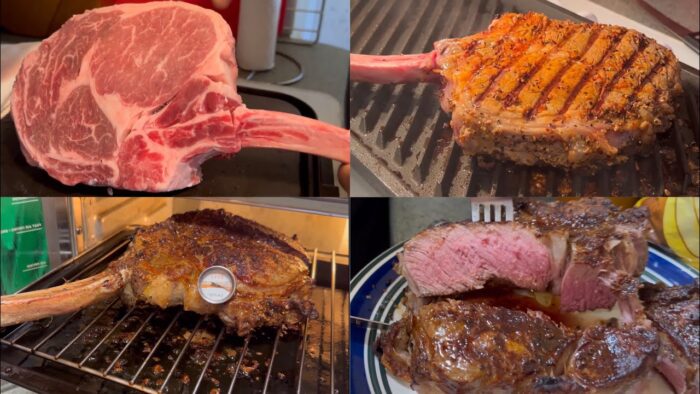 Cómo cocinar un tomahawk en freidora de aire (air fryer)