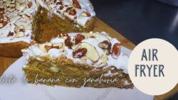 Como hacer TORTA DE ZANAHORIA con PLATANO Y FRUTOS SECOS en Freidora de aire