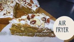 Como hacer TORTA DE ZANAHORIA con PLATANO Y FRUTOS SECOS en Freidora de aire