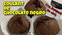 Coulant de chocolate en freidora de aire
