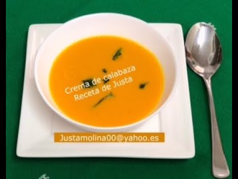 Crema de calabaza-Thermomix Receta de Justa