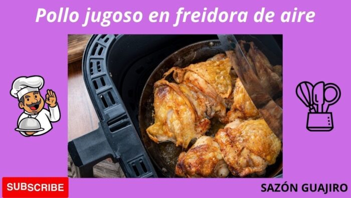 DELICIOSO POLLO JUGOSO EN OLLA FREIDORA DE AIRE ✔✔✔👌😋👌✔RECETA FÁCIL Y DELICIOSA  😋😋😋😋👍