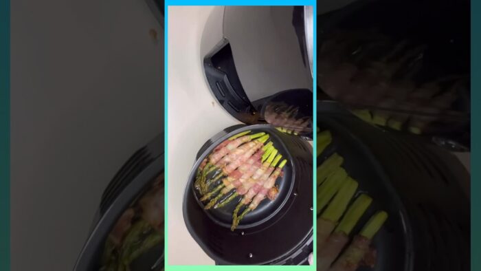 ESPÁRRAGOS ENVUELTOS EN TOCINO EN FREIDORA DE AIRE #airfryer #recetas