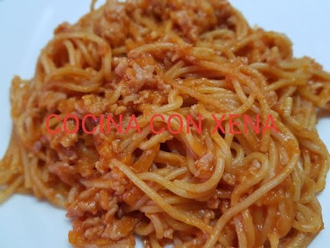 Espaguetis a la Boloñesa con Thermomix en un solo paso