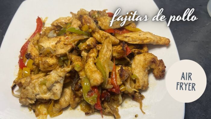 FAJITAS DE POLLO EN FREIDORA DE AIRE #airfryer #freidoradeaire #chicken
