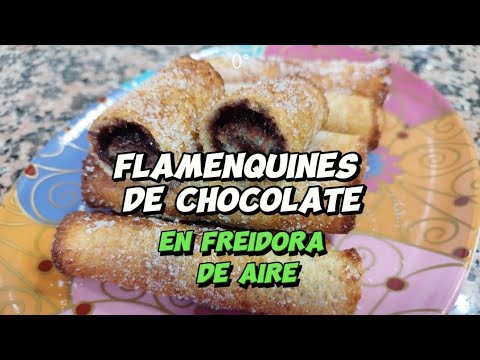 FLAMENQUINES DE CHOCOLATE EN FREIDORA DE AIRE (SIN ACEITE)