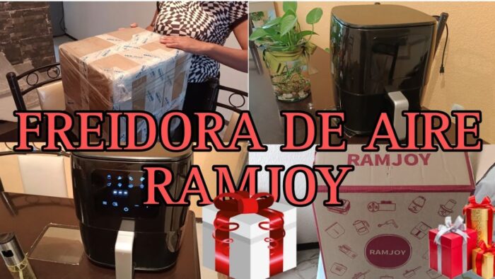 FREIDORA DE AIRE RAMJOY, NUEVA CASA,🏠  NUEVO REGALO 🎁 ME MANDARON UN PAQUETE  📦 FUNCIONA?🤔